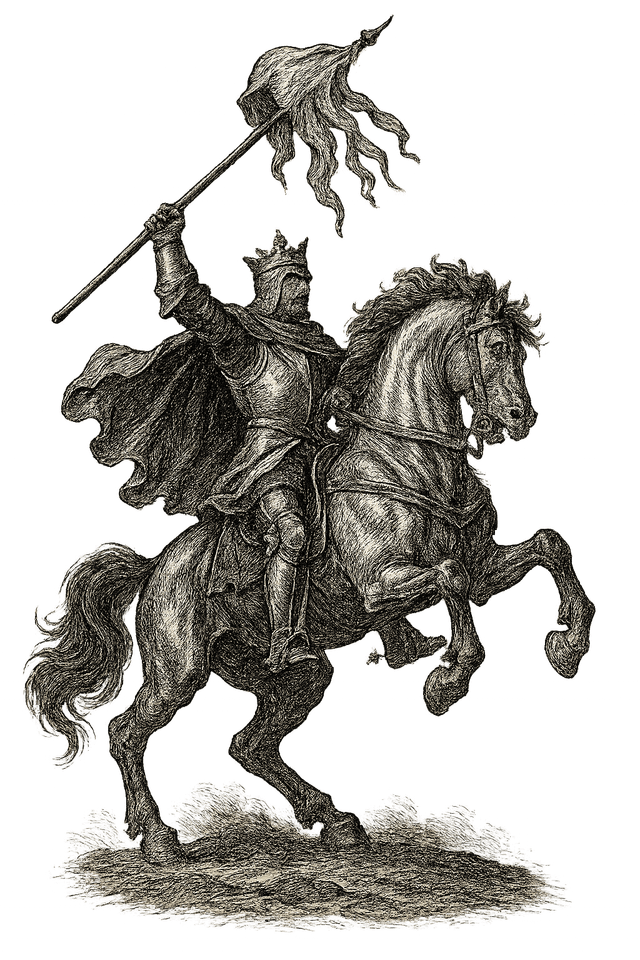 Knight on horseback